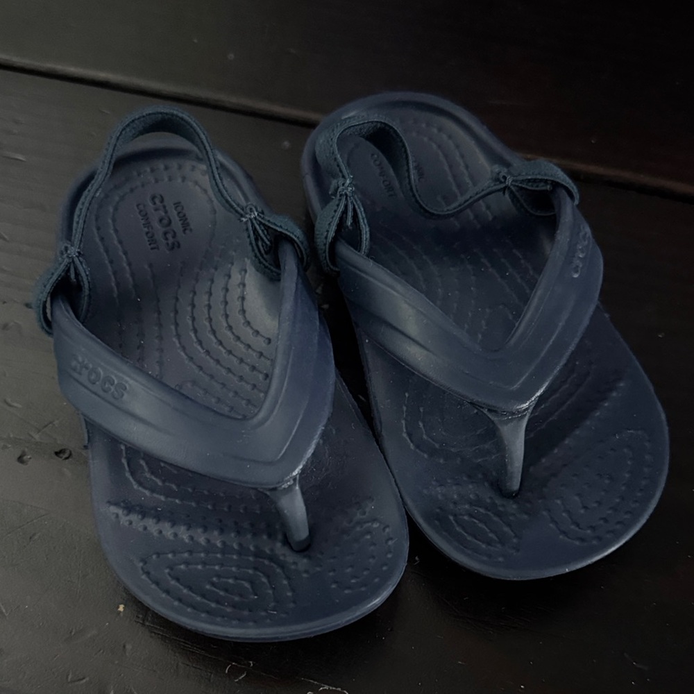 CROCS Dark Blue Flip Flops